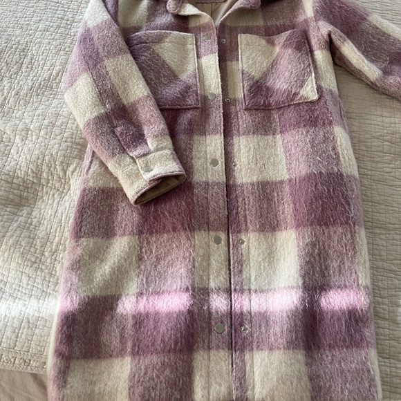 Abercrombie & Fitch Women's Pink Plaid Jacket- XS - Picture 6 of 8